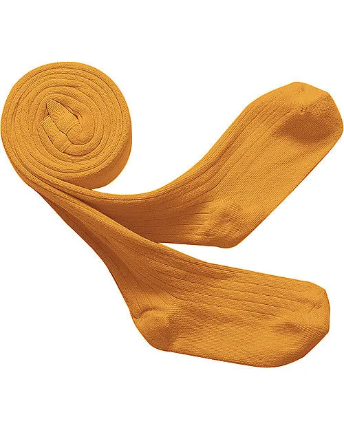 Collégien Ribbed Tights - Mustard