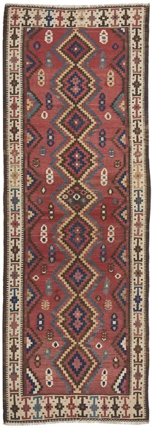 Hand Knotted Persian Kilim Azarbayjan 338X111CM