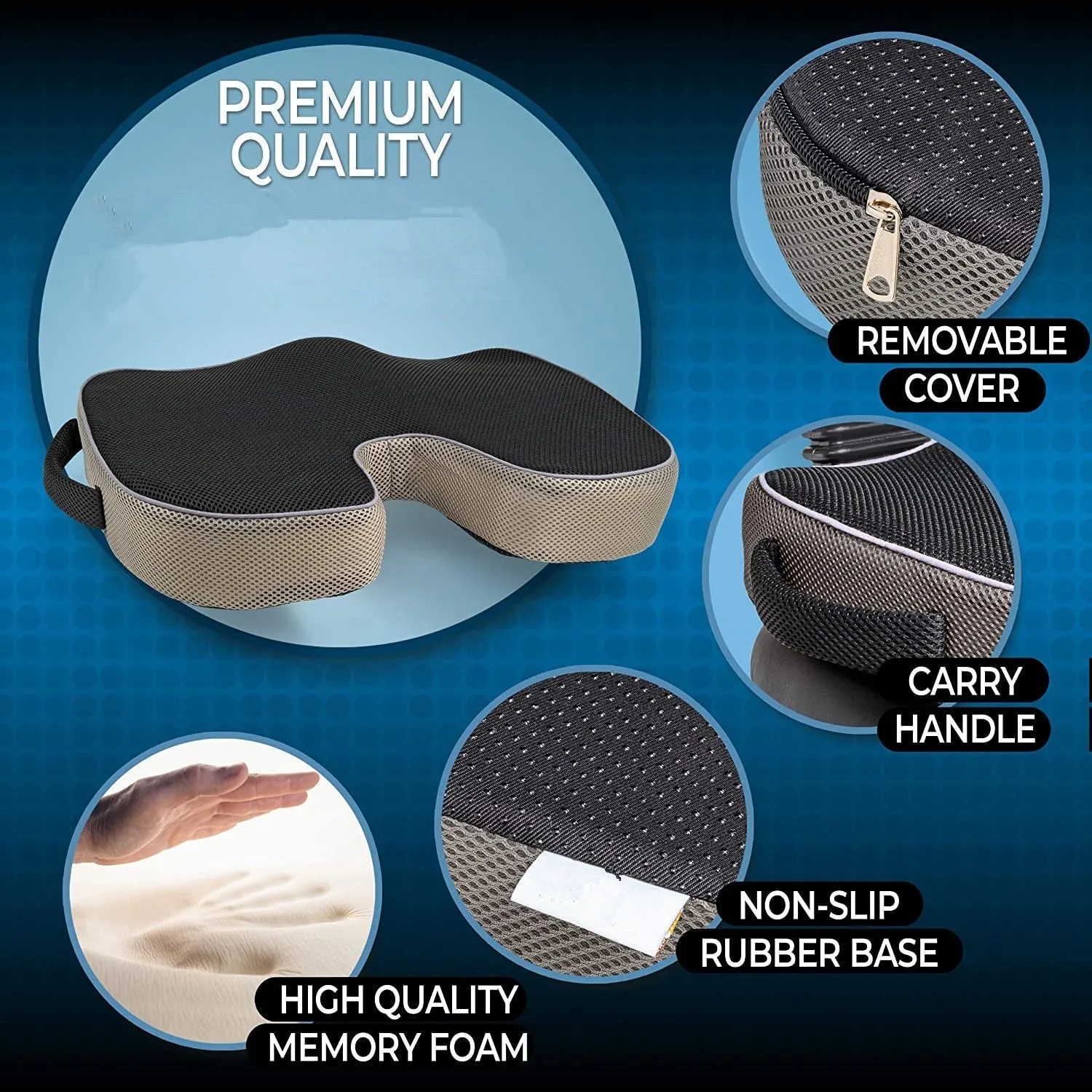 Non-Slip Cushion For Back Pain