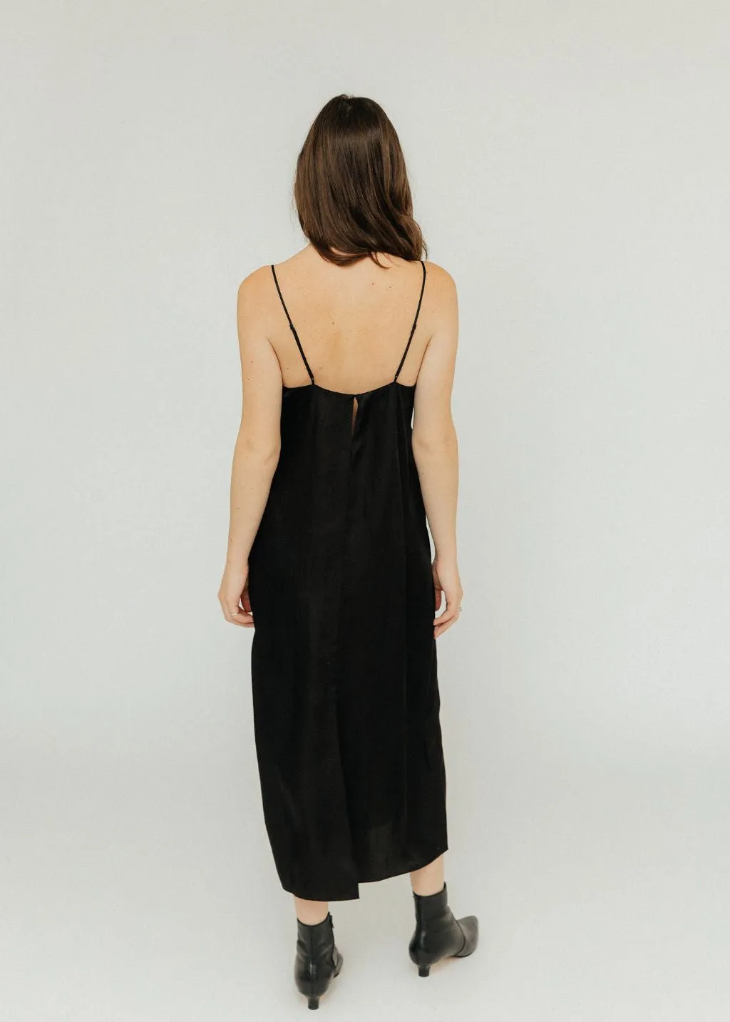 Tibi The Slip Dress in Black