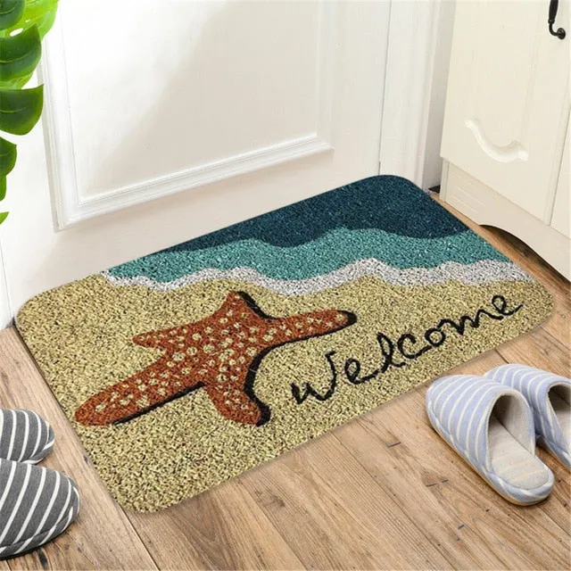 Welcoming Non-Slip Door Mats